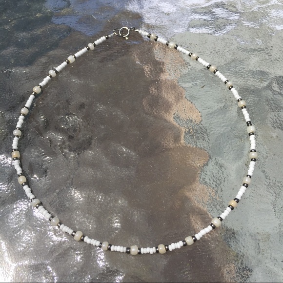 VSCO Seed Bead Necklace/Choker Lemon Sorbet - Picture 4 of 5